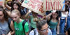 Manifestaci&oacute; contra el canvi clim&agrave;tic organitzada per Fridays for Future i Revoluci&oacute; o Extinci&oacute;