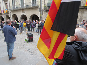 Manifestaci&oacute; 'Fem fora al rei espanyol de Girona'