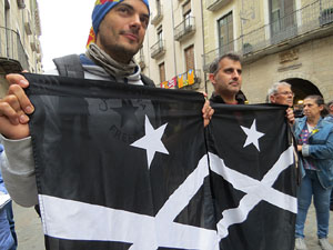 Manifestaci&oacute; 'Fem fora al rei espanyol de Girona'