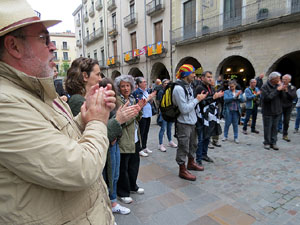 Manifestaci&oacute; 'Fem fora al rei espanyol de Girona'