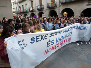 Manifestaci&oacute; contra la sent&egrave;ncia de La Manada