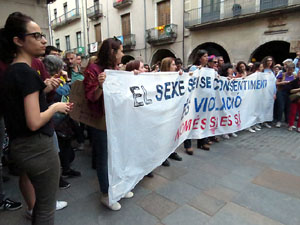 Manifestaci&oacute; contra la sent&egrave;ncia de La Manada