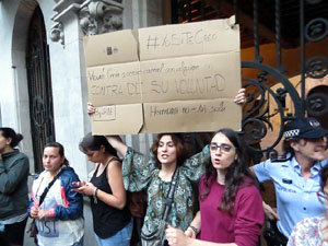 Manifestaci&oacute; contra la sent&egrave;ncia de La Manada