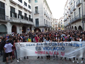 Manifestaci&oacute; contra la sent&egrave;ncia de La Manada