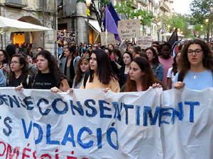 Manifestaci&oacute; contra la sent&egrave;ncia de La Manada
