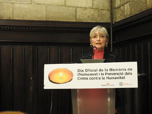Dia de la Mem&ograve;ria de l'Holocaust i la Prevenci&oacute; dels Crims contra la Humanitat al Sal&oacute; de Plens de l'Ajuntament de Girona
