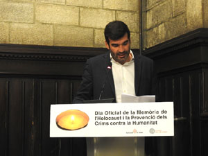 Dia de la Mem&ograve;ria de l'Holocaust i la Prevenci&oacute; dels Crims contra la Humanitat al Sal&oacute; de Plens de l'Ajuntament de Girona