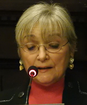 Assumpci&oacute; Hosta, directora del Patronat Call de Girona, durant l'acte