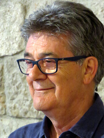 El llibreter Guillem Terribas durant l'acte
