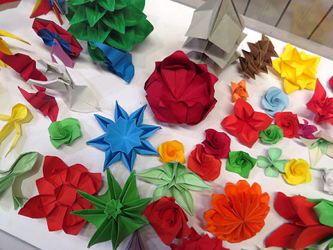 Motius vegetal fets amb la t&egrave;cnica de l'Origami