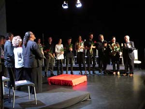 Representaci&oacute; de 'El Pessebre g&ograve;tic de Girona' de Josep Tarr&eacute;s a la sala La Planeta