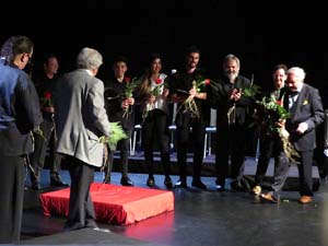 Representaci&oacute; de 'El Pessebre g&ograve;tic de Girona' de Josep Tarr&eacute;s a la sala La Planeta
