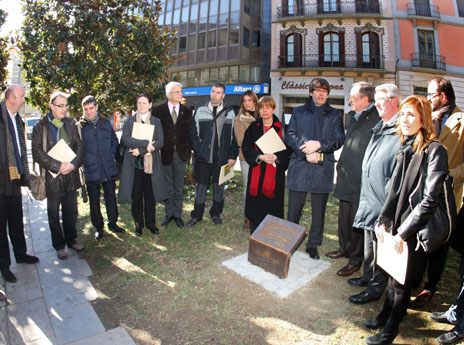 Col&middot;locaci&oacute; de la placa commemorativa del 4 de febrer de 1939