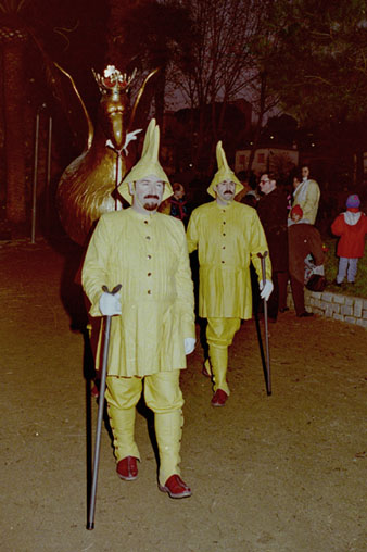 Joan Cort&eacute;s a la Cavalcada de Reis. 1995