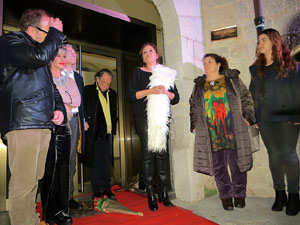 Premis homenatge Xavier Cugat, organitzat pel Festival de Cinema de Girona, a la pla&ccedil;a de l'Oli