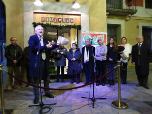 Premis homenatge Xavier Cugat, organitzat pel Festival de Cinema de Girona, a la pla&ccedil;a de l'Oli