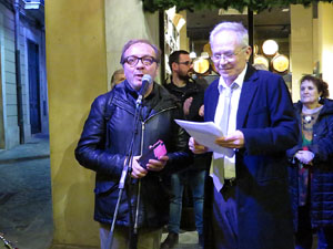 Premis homenatge Xavier Cugat, organitzat pel Festival de Cinema de Girona, a la pla&ccedil;a de l'Oli