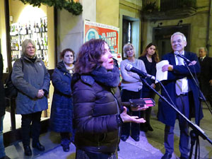 Premis homenatge Xavier Cugat, organitzat pel Festival de Cinema de Girona, a la pla&ccedil;a de l'Oli