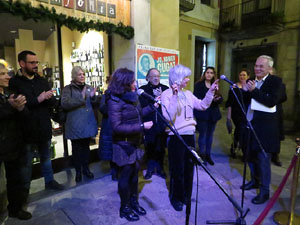 Premis homenatge Xavier Cugat, organitzat pel Festival de Cinema de Girona, a la pla&ccedil;a de l'Oli