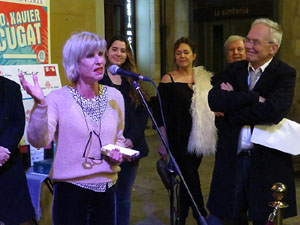 Premis homenatge Xavier Cugat, organitzat pel Festival de Cinema de Girona, a la pla&ccedil;a de l'Oli