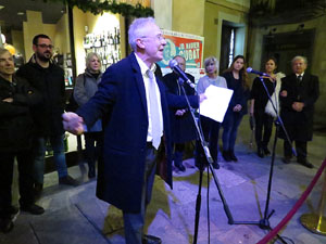 Premis homenatge Xavier Cugat, organitzat pel Festival de Cinema de Girona, a la pla&ccedil;a de l'Oli