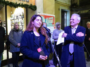 Premis homenatge Xavier Cugat, organitzat pel Festival de Cinema de Girona, a la pla&ccedil;a de l'Oli