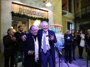 Premis homenatge Xavier Cugat, organitzat pel Festival de Cinema de Girona, a la pla&ccedil;a de l'Oli