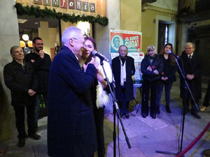 Premis homenatge Xavier Cugat, organitzat pel Festival de Cinema de Girona, a la pla&ccedil;a de l'Oli