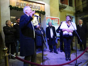 Premis homenatge Xavier Cugat, organitzat pel Festival de Cinema de Girona, a la pla&ccedil;a de l'Oli