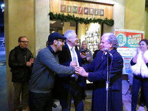 Premis homenatge Xavier Cugat, organitzat pel Festival de Cinema de Girona, a la pla&ccedil;a de l'Oli