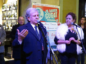 Premis homenatge Xavier Cugat, organitzat pel Festival de Cinema de Girona, a la pla&ccedil;a de l'Oli