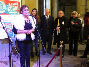 Premis homenatge Xavier Cugat, organitzat pel Festival de Cinema de Girona, a la pla&ccedil;a de l'Oli