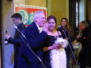 Premis homenatge Xavier Cugat, organitzat pel Festival de Cinema de Girona, a la pla&ccedil;a de l'Oli