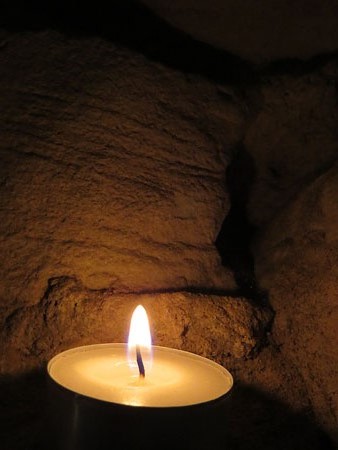 Il&middot;luminaci&oacute; del soterrani de la Catedral durant la presentaci&oacute;