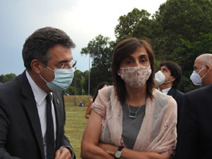 Homenatge en record de les v&iacute;ctimes de la Covid-19 al Parc de les Ribes del Ter