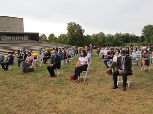 Homenatge en record de les v&iacute;ctimes de la Covid-19 al Parc de les Ribes del Ter