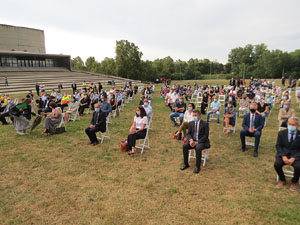 Homenatge en record de les v&iacute;ctimes de la Covid-19 al Parc de les Ribes del Ter