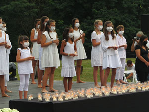 Homenatge en record de les v&iacute;ctimes de la Covid-19 al Parc de les Ribes del Ter