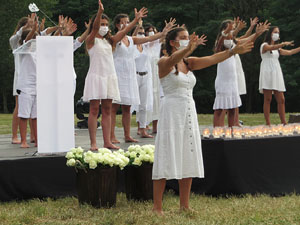 Homenatge en record de les v&iacute;ctimes de la Covid-19 al Parc de les Ribes del Ter