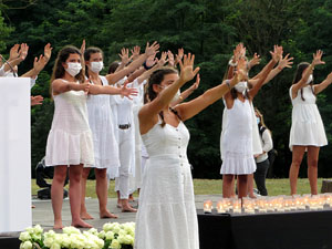 Homenatge en record de les v&iacute;ctimes de la Covid-19 al Parc de les Ribes del Ter