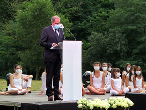 Homenatge en record de les v&iacute;ctimes de la Covid-19 al Parc de les Ribes del Ter