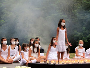 Homenatge en record de les v&iacute;ctimes de la Covid-19 al Parc de les Ribes del Ter