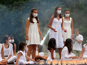 Homenatge en record de les v&iacute;ctimes de la Covid-19 al Parc de les Ribes del Ter