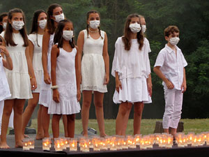 Homenatge en record de les v&iacute;ctimes de la Covid-19 al Parc de les Ribes del Ter
