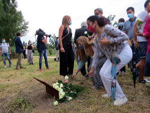 Homenatge en record de les v&iacute;ctimes de la Covid-19 al Parc de les Ribes del Ter