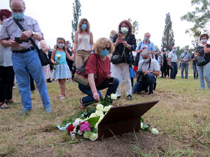 Homenatge en record de les v&iacute;ctimes de la Covid-19 al Parc de les Ribes del Ter