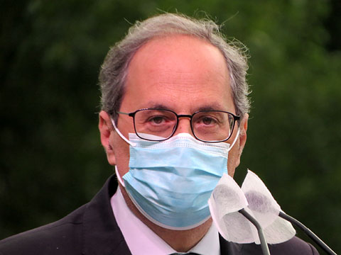 El MHP Quim Torra durant el seu parlament