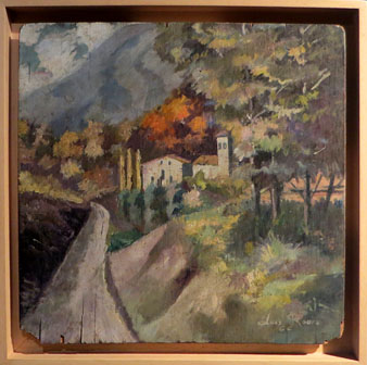 La parr&ograve;quia de Sant Vicen&ccedil; de Falgons, 1962, on es veu la influ&egrave;ncia de Joan de Palau en la resoluci&oacute; del brancatge. 35 x 35