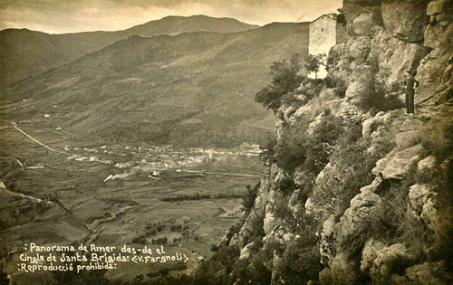 Panorama d'Amer des d'el cingle de Santa Br&iacute;gida. 1911-1944