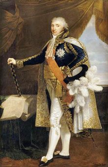 El Mariscal Pierre Augereau (1757-1816), duc de Castiglione. Pintura de Robert Lef&egrave;vre, Palau de Versalles